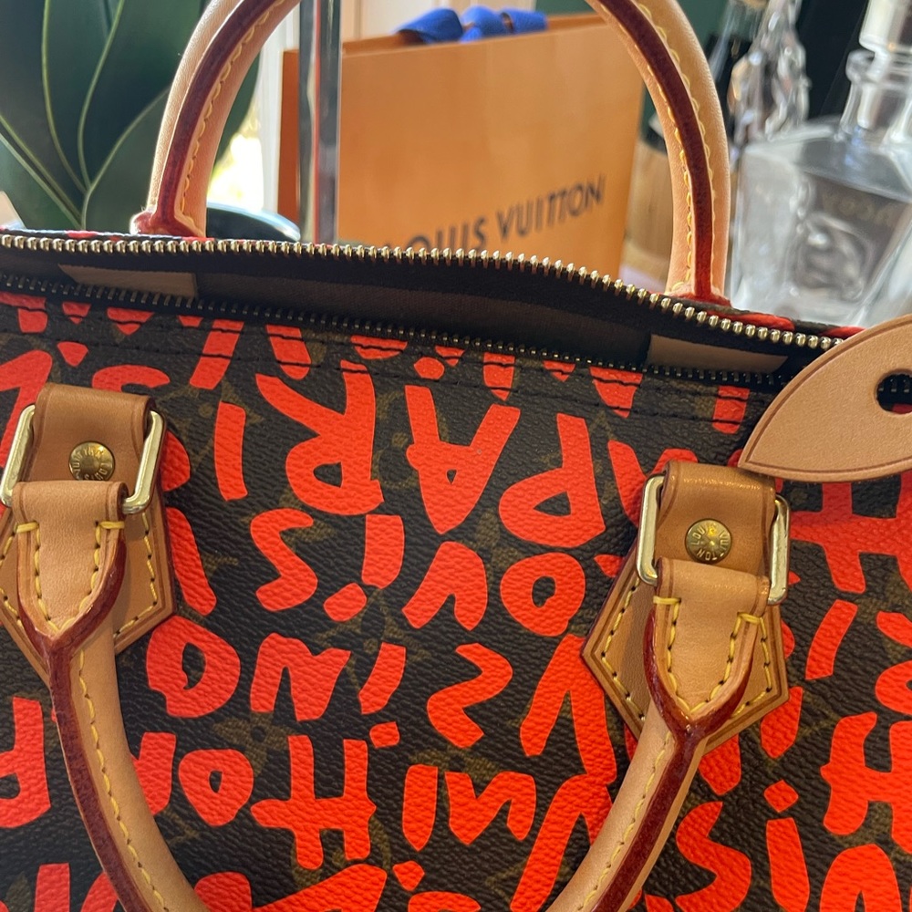 SOLD 💵Louis Vuitton Steven Sprouse Graffiti Orange Speedy 30 - Picture 7 of 14
